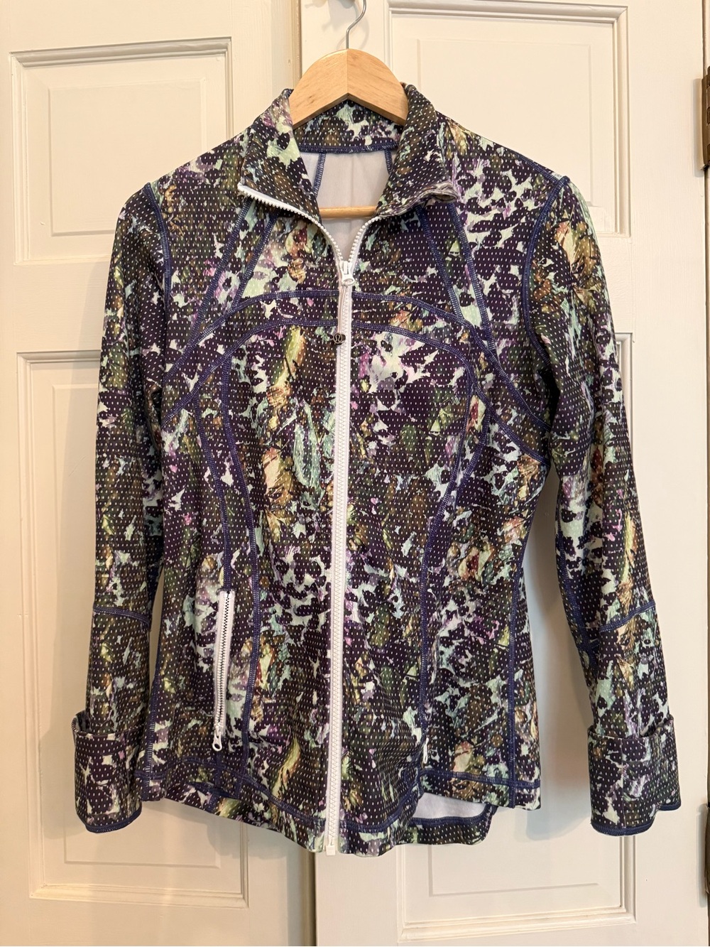 Lululemon Define Jacket Size 10 Multicolor Floral Print Full Zip